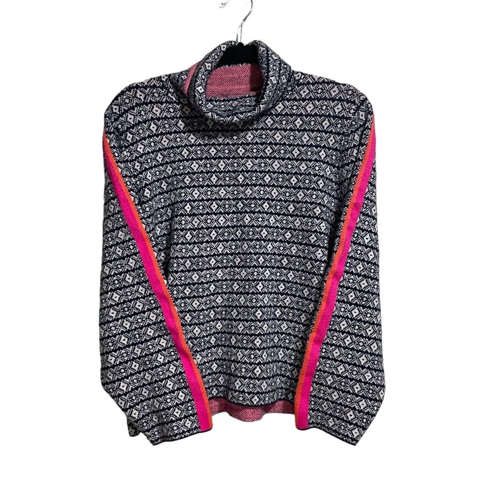 Maeve By Anthropolgie Sweater Women’s 3X Turtleneck Ski Slope Anthro Fair Isle